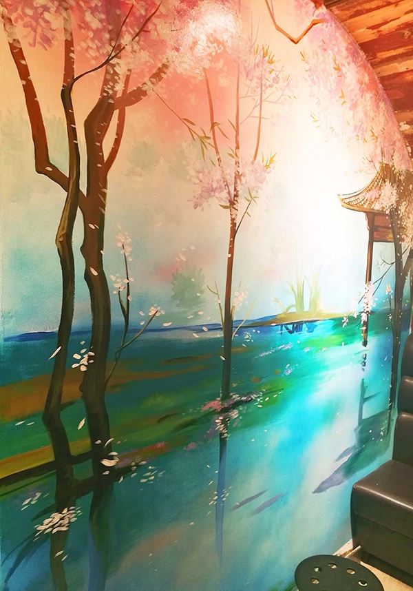 墻體樹木繪畫 墻體樹木繪畫